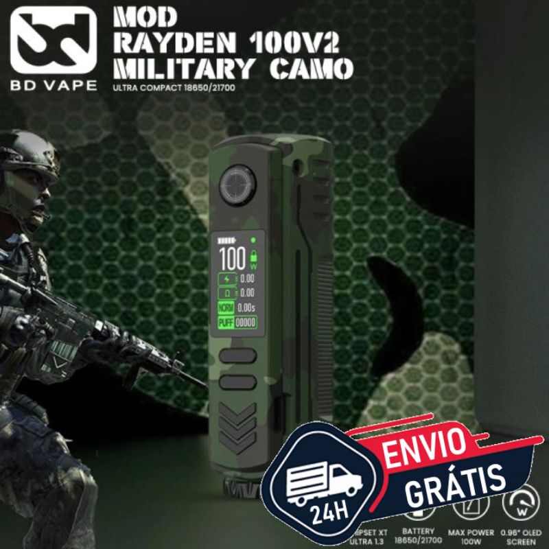 BD Vape Rayden Military Camo